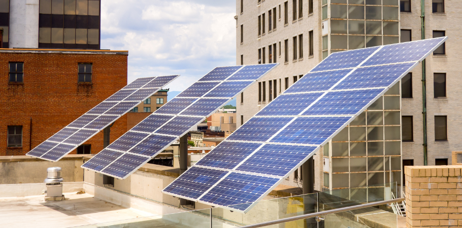 energy saving by using rooftop solar panels